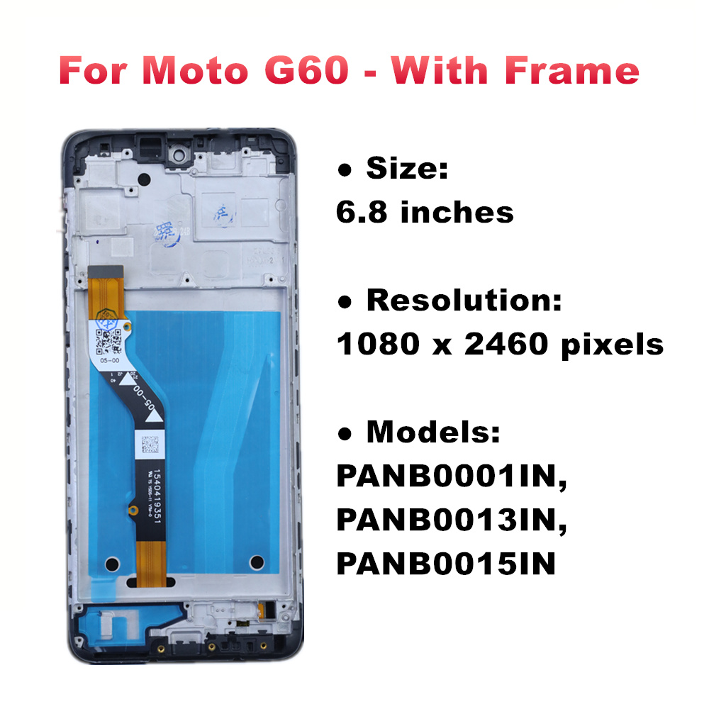 Wyświetlacz robić serii Moto G robić Motorola Moto G10 G20 G30 G50 4G 5G G60 G60S G100 Wyświetlacz LCD Ekran dotykowy Digitizer z ramką: Żółty Zielony