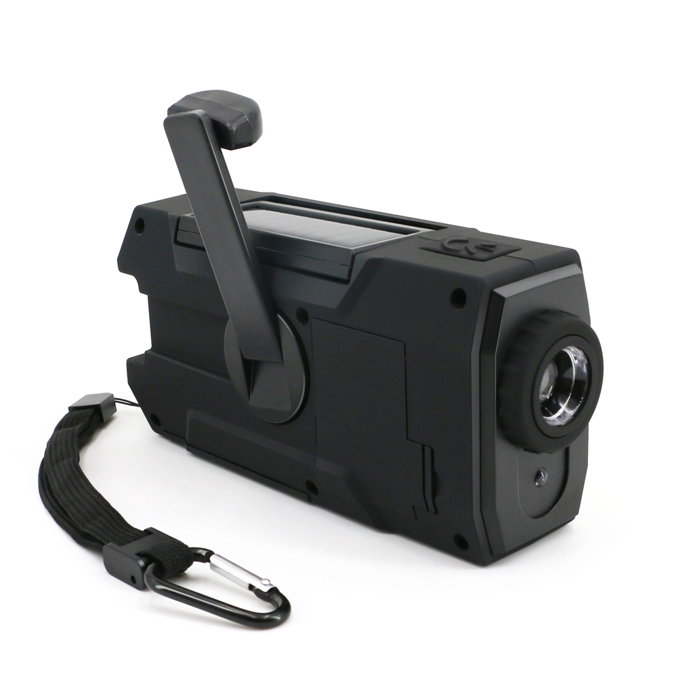 Solar Powerbank Radio 2000mAh Disaster Prevention Radio Multifunctional Portable Emergency Radio With LED Flashlight Solar Radio