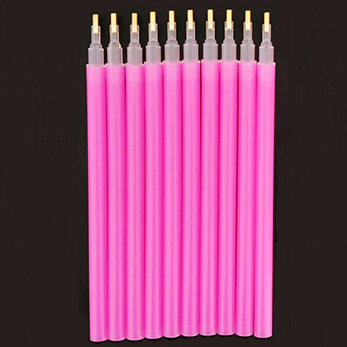 10 Uds. Herramienta para hacer puntos de decoración de uñas, diamantes de imitación, gemas, recoger cera para cristal, lápiz, recolector, decoración artística de uñas, herramienta de punteo