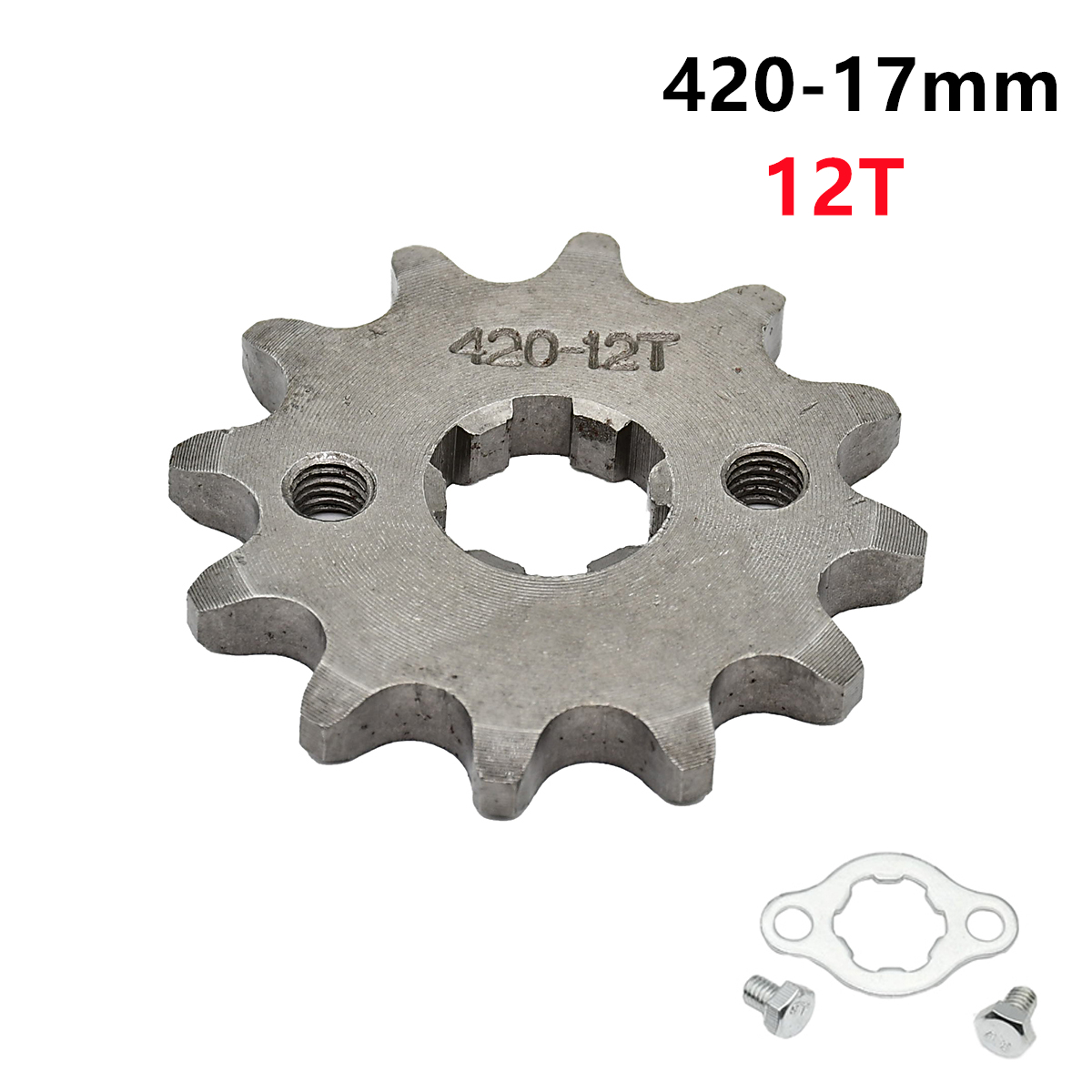 420H Chain 420 17mm 10 -19 Teeth Front Engine Sprockets For Taotao Kayo BSE Xmotos Apollo SSR Monkey Dax 110 125cc Dirt Pit Bike: Lavender