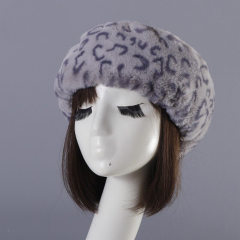 Femmes hiver fausse fourrure plus casquette russe pour les filles de épais moelleux vide haut russe casquette automne oreillette en plein air Ski chapeaux: 15