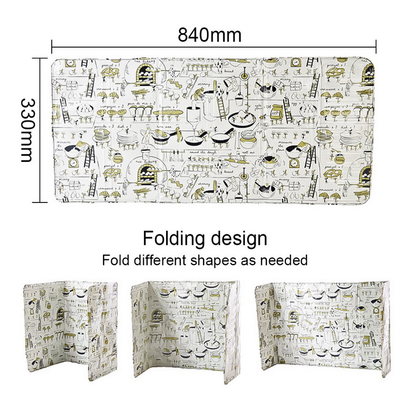 Cactus Imprimé Feuille D'aluminium Bloc Pétrolier Barrière de L'huile Poêle Cuire Anti-Les Éclaboussures D'huile Chicane Isolation Thermique Cuisine Ustensiles: D