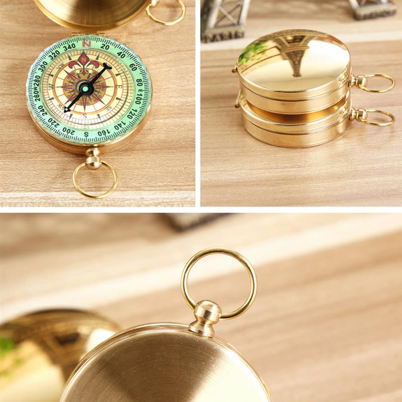 Draagbare Flip Kompas Pocket Koper Navigatie Met Noctilucence Display Voor Outdoor Camping Wandelen