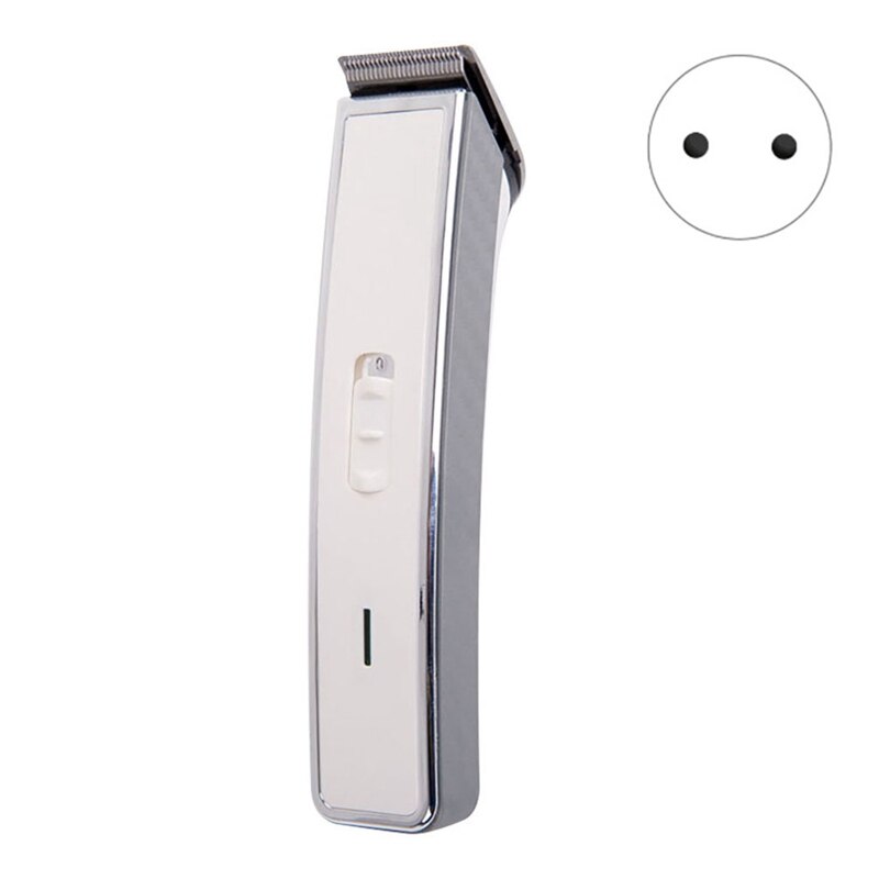 Hair Clipper Charged Electric Push-Clipper Hairdresser Household Mini Hairdresser Shaver Beard Cutting Machine EU Plug(White)