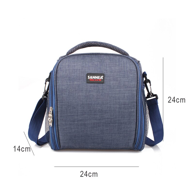 kühltasche faltbar lunchtasche Isolierte Mittagessen Tasche cool Tasche für Mittagessen Boxen Gestreiftes Wasserdichtes Gewebe Faltbare Picknick-Handtasche für Frauen, Erwachsene, Studenten und freundlicher