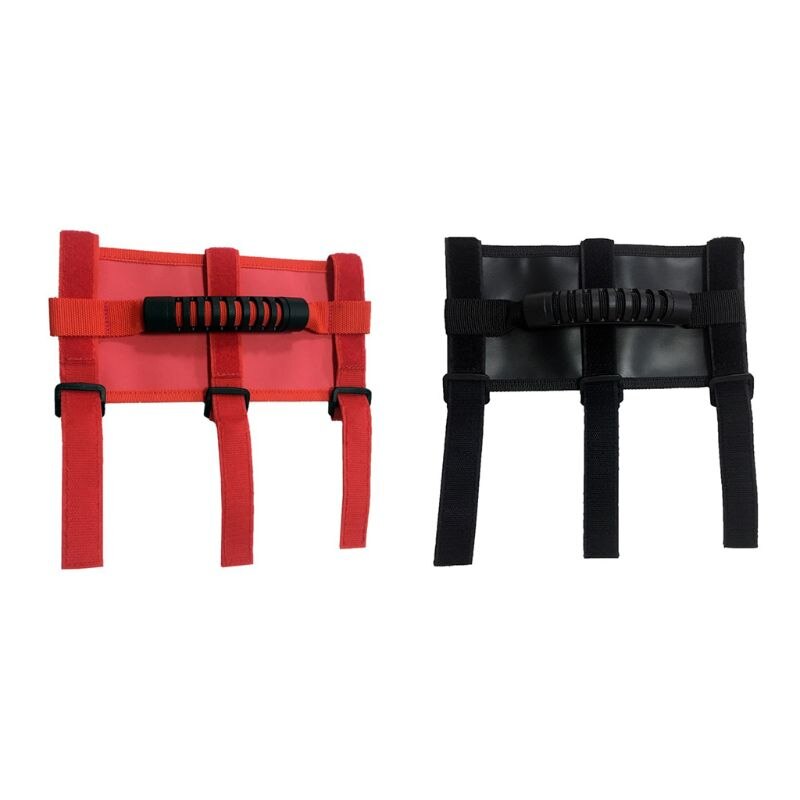 Roll Bar Grab Handle Handles Black/Red for Jeep Wrangler CJ YJ TJ JK E7CA