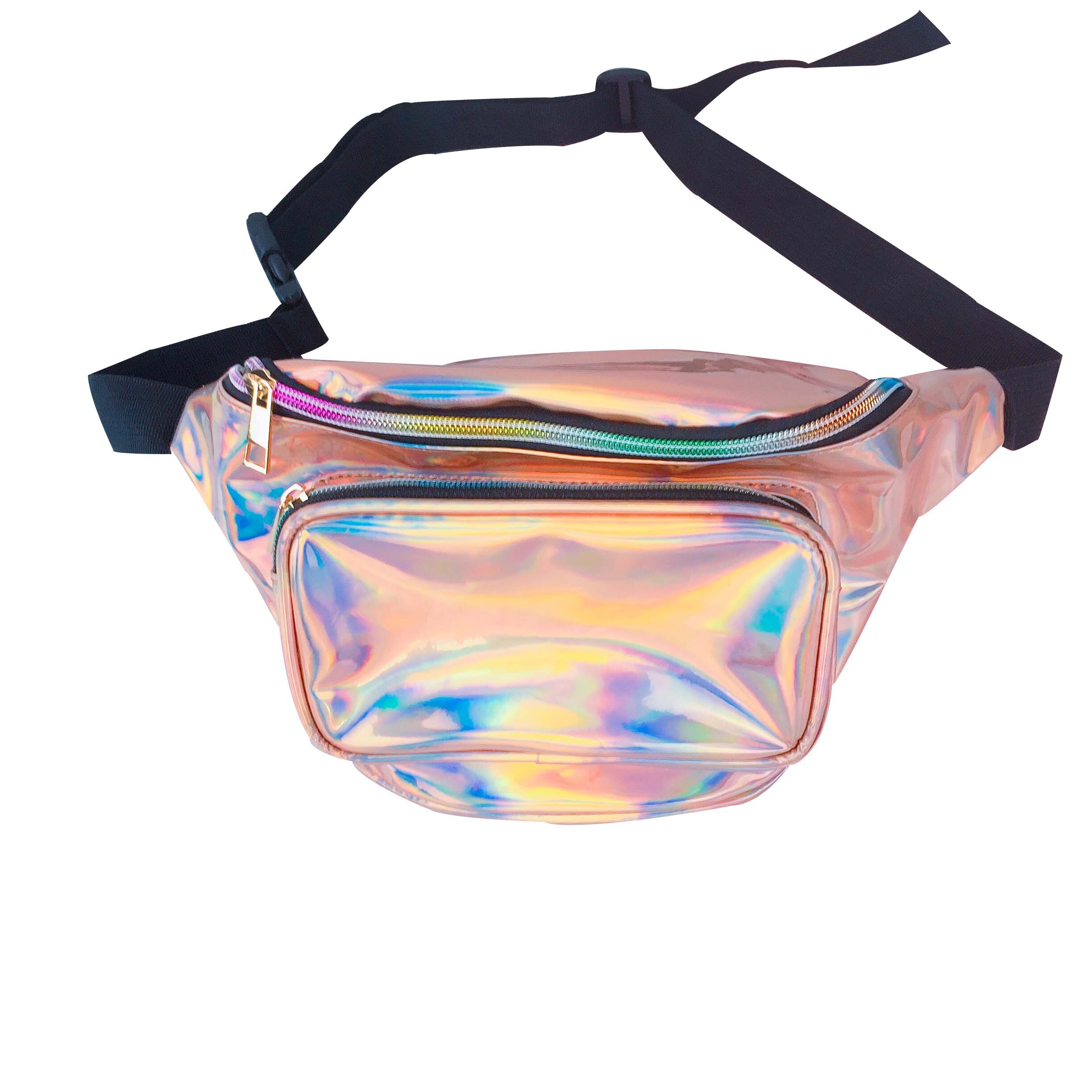 Vrouwen pailletten glitter taille heuptasje riem heuptasje tasje heuptasje messenger handtas opbergzakken: 6