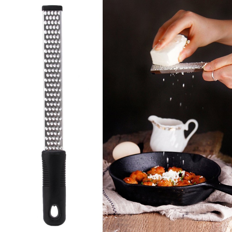 1pcs Stainless Steel Cheese Shaver Kitchen Supply Multi-purpose Scraper Cheese Shredder with Cleaning Brush Restaurant Tool