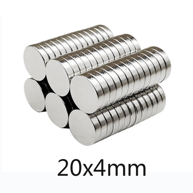 3/5/10Pcs Permanente Ronde Magneten 20Mm X 4Mm Neodymium Magneet N35 20X4mm Sterke Magnetische Magneten 20*4Mm Krachtige Magneten