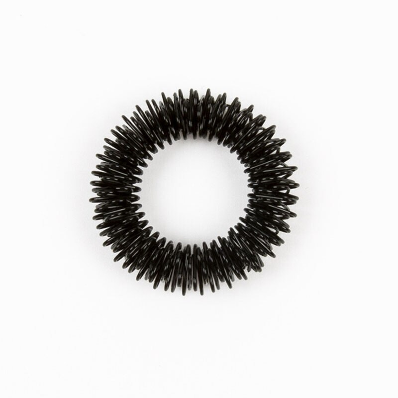 Anillo sensorial antiestrés para niños, juguete para aliviar el estrés, con manecillas de primavera, antiautismo y acupresión, 5 uds.: 5pcs Black