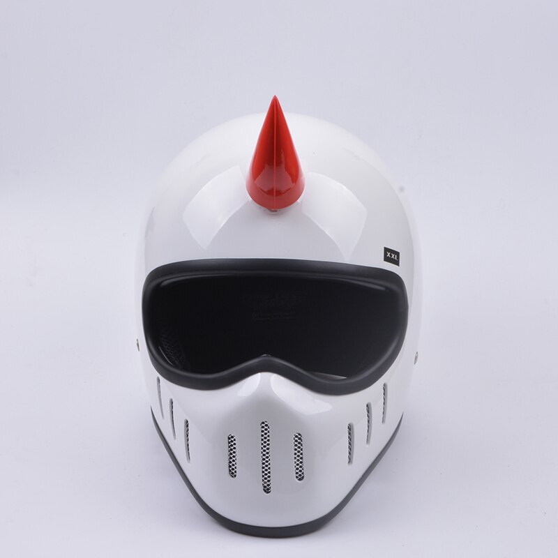 1Pc Motorhelm Hoek Motocross Motorfiets Helm Duivel Hoorn Motocross Full Face Off Road Helm Decoratie Accessoires