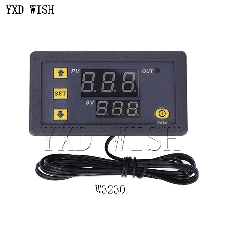 W3230 Digital Temperature Controller DC12V 24V AC110V-220V 20A LED Display Thermostat With Heating/Cooling Control Instrument