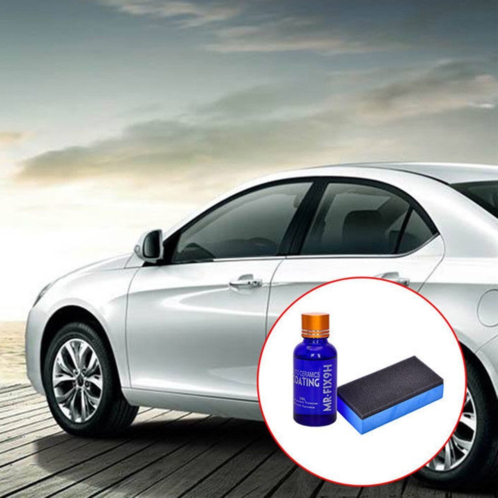 Revestimiento de cerámica líquida para coche, hidrófobo capa de cristal, pintura para cuidado de moto, detalles antiarañazos, capa de cristal para coche VS 9H