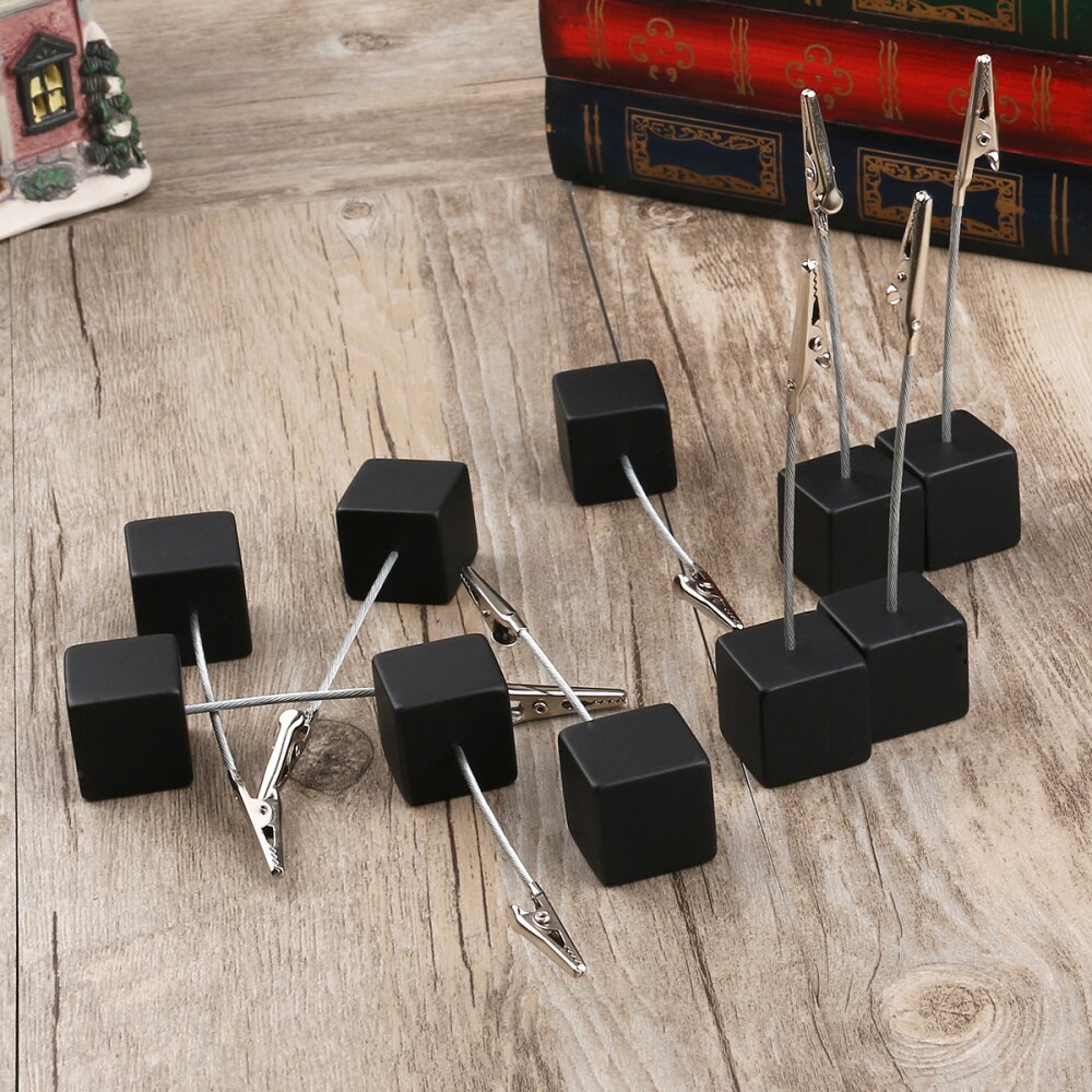 Amosfun 3pcs Message Clip Holder Photo Holders For Tables Cube Base Memo Clips Tree Style Picture Holder Memo Photo Holder Clip Family Tree Photo Holder Picture Tree Work Gift Desktop - View #4