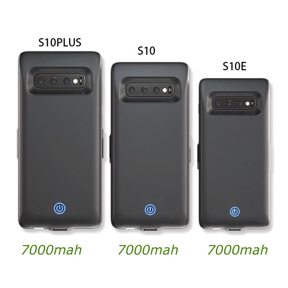 7000mah Batteria di Caso Del Caricabatteria per Samsung Galaxy S10 S10e Caricatore di cassa di batteria per Samsung S10 Più Indietro Clip Veloce del telefono mobile