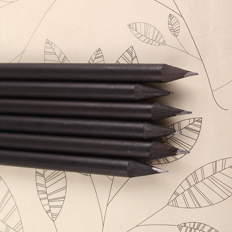 Vendita calda 100pz diamante nero studente matita di legno per bambini matite per la scuola ufficio di scrittura di serie HB matita di grafite commercio tutto'ingrosso