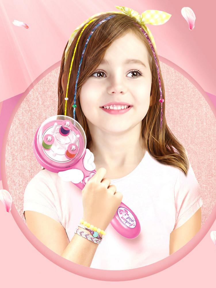 Kinderen Elektrische Diy Vlechten Apparaat Voor Meisjes Vlechten Haarspelden Kappers Speelhuis Speelgoed Set Geweven Haar Accessoires Schoonheid