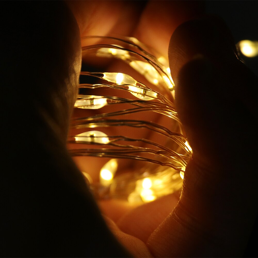 Weinflaschen-Kork, Kupferdraht, Lichterkette, sternenklar, solarbetrieben, Lichterkette, Girlande, Weihnachts-Weihnachtslicht, 2 m, 20 LEDs, 1 m, 10 LEDs