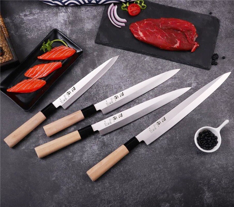 Japanse Sushi Mes Sashimi Sushi Mes 10 Inch Vleesmes Koken Mes Towsun Snijden Sushi Vis Fileren Snijden