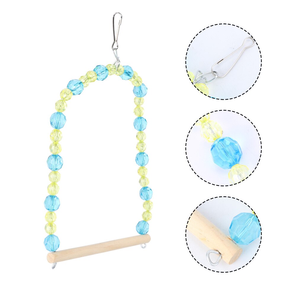 Parrot Playing Swing Parrot Grinding Chewing Toys Bird Tearing Toys Parrot Cage Accessories for Parrot: Default Title