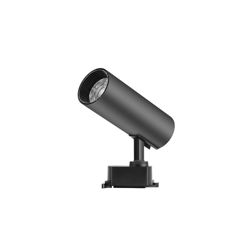 Luz de pista Led COB 30W luces de seguimiento riel de techo de aluminio 220V focos de iluminación de pista reemplazar lámparas halógenas para tienda de ropa: black body / natural white