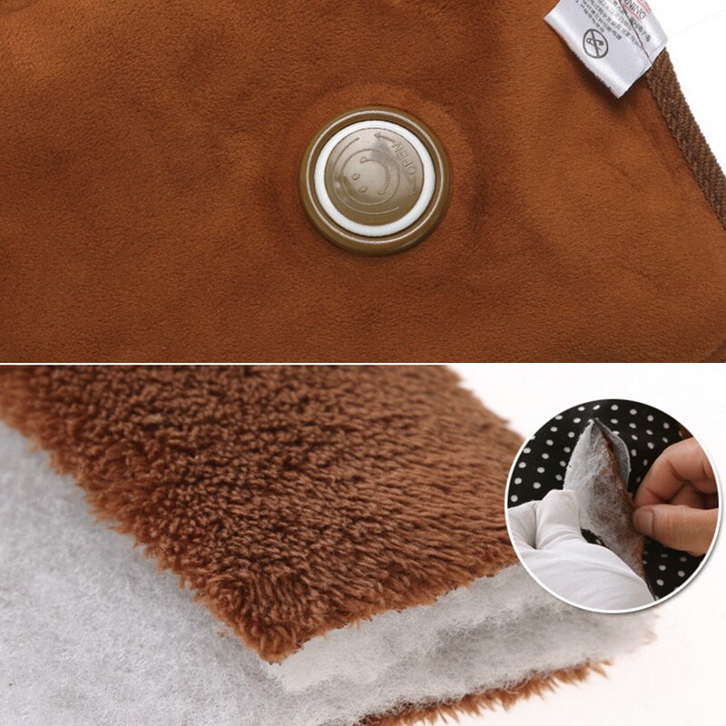 Sacchetto di acqua calda Dot creativo scaldamani elettrico invernale bottiglia di acqua calda borsa di acqua calda ricaricabile a mano in velluto spina ue