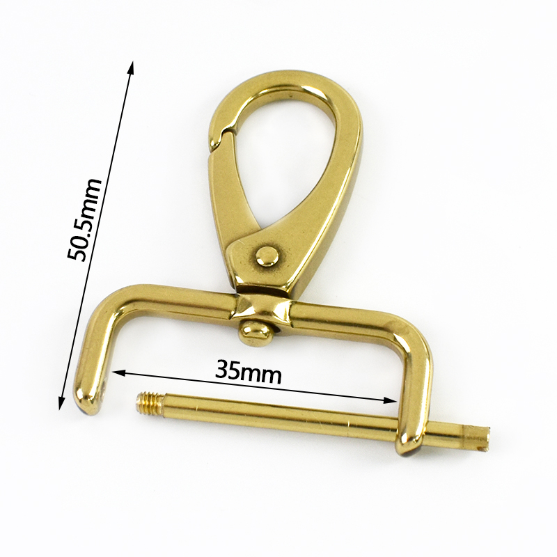 1-5 Stuks Massief Messing Karabijnhaak Clips Meetee 15-40 Mm Afneembare Swivel Kreeft Gesp Karabijnhaak voor tassen Halsband Hanger Sluiting: 7 # / zwart nikkel