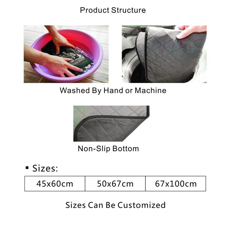 Almohadilla absorbente de orina para mascotas, alfombrilla impermeable y reutilizable para entrenamiento de perros, lavable, para pañales, ideal para viajes