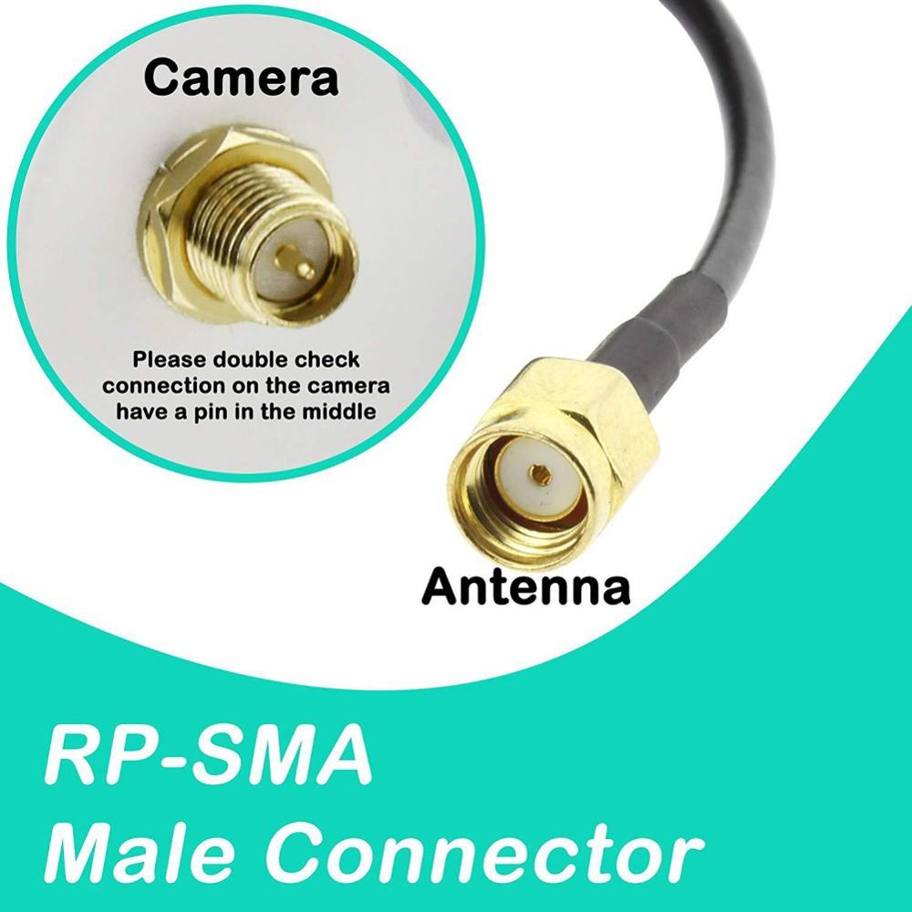 2,4G Magnetische Sicherheit Kamera Antenne Verlängerung 10ft 7dBi CCTV Drahtlose WiFi SMA Männlichen Verlängerung Kabel