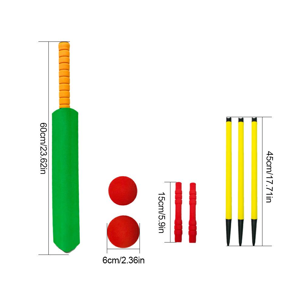 Barn plast cricket bollar lek set barn cricket set utomhus interaktion fritid pedagogiska leksaker tidig utveckling leksaker
