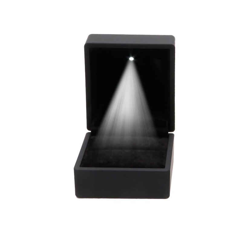 Led Verlichte Earring Ring Box Wedding Engagement Ring Sieraden Display