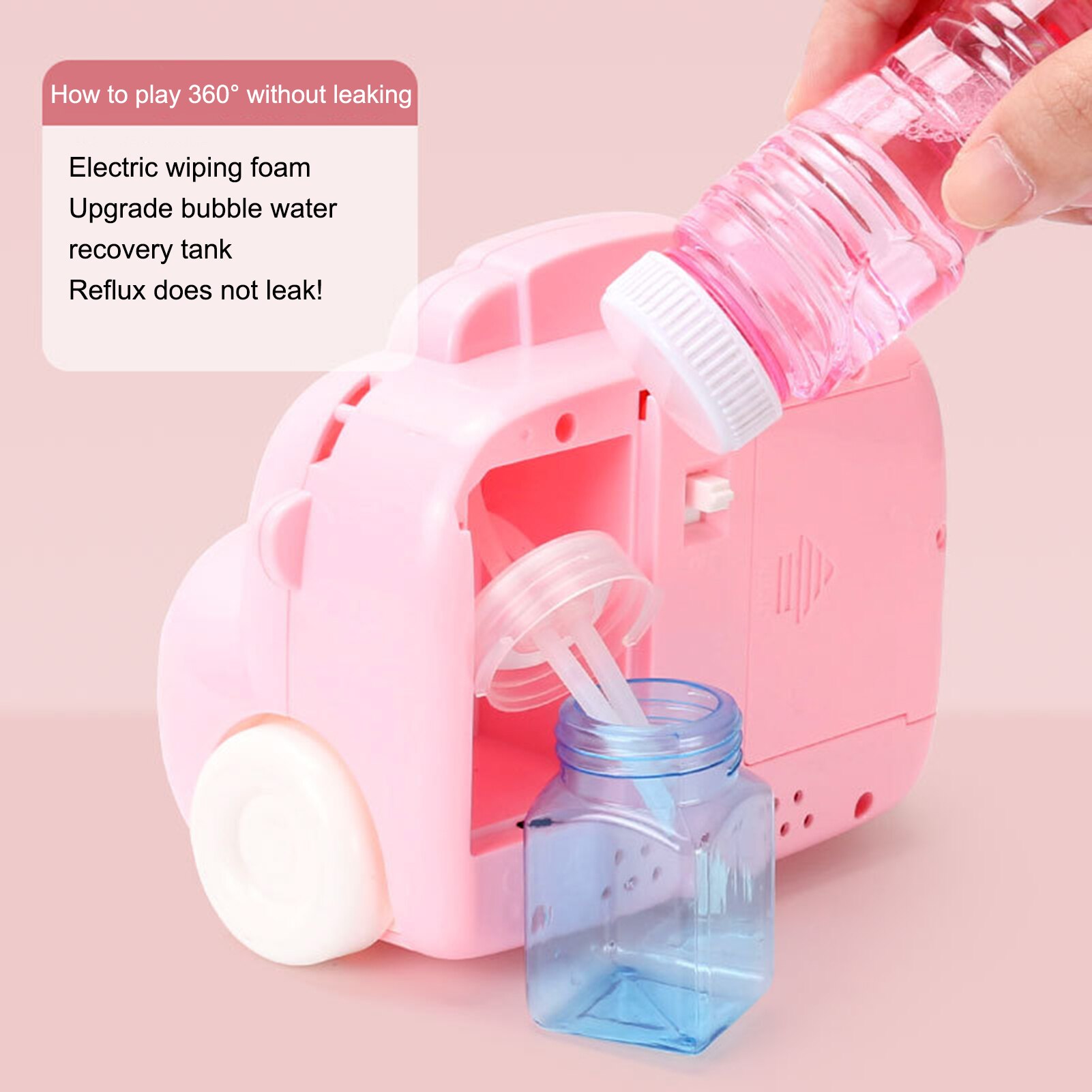Camera Bubble Machine Automatic Bubble Blower Maker For Kids Cartoon Automatic Bubble Blowing Camera