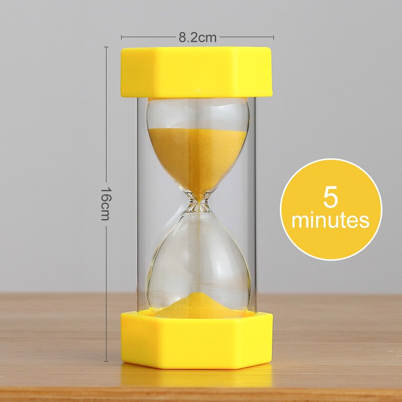 Sand Clock 10 Minutes Timer Watch Safe for Kid Hourglass Double Layer Plastic Glass Timer Clock Decoration Accessories LJSL-mini