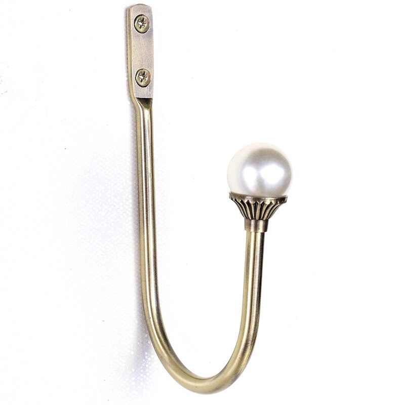 Ganchos en forma de U de Metal para cajón de armario, colgador de pared, hebilla, Clip de cortina rústica, soporte de pared, 2 uds.: color 05