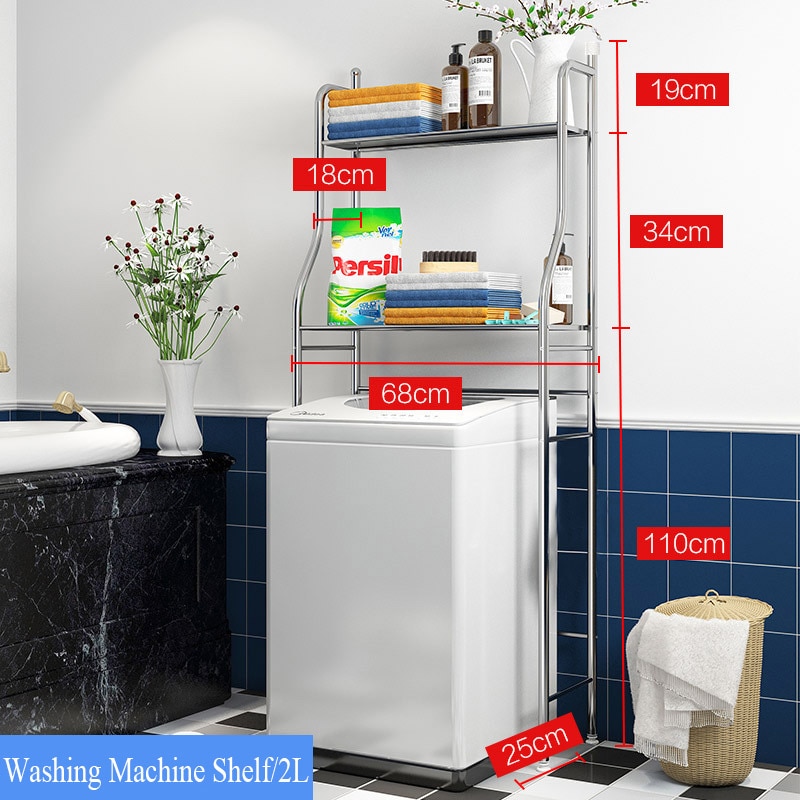 Over The Rack Kitchen Rack Bathroom Cabinet Washing Machine Shelf Paper Towel Rack Space-Saving Toilet Stand Organizer Holder: A