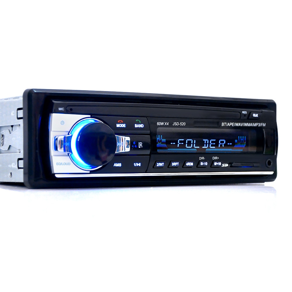 Auto Radio Auto Radio 12V Bluetooth Car Audio Stereo In-dash 1 Din FM Aux Ingang Ontvanger SD USB MP3 MMC WMA