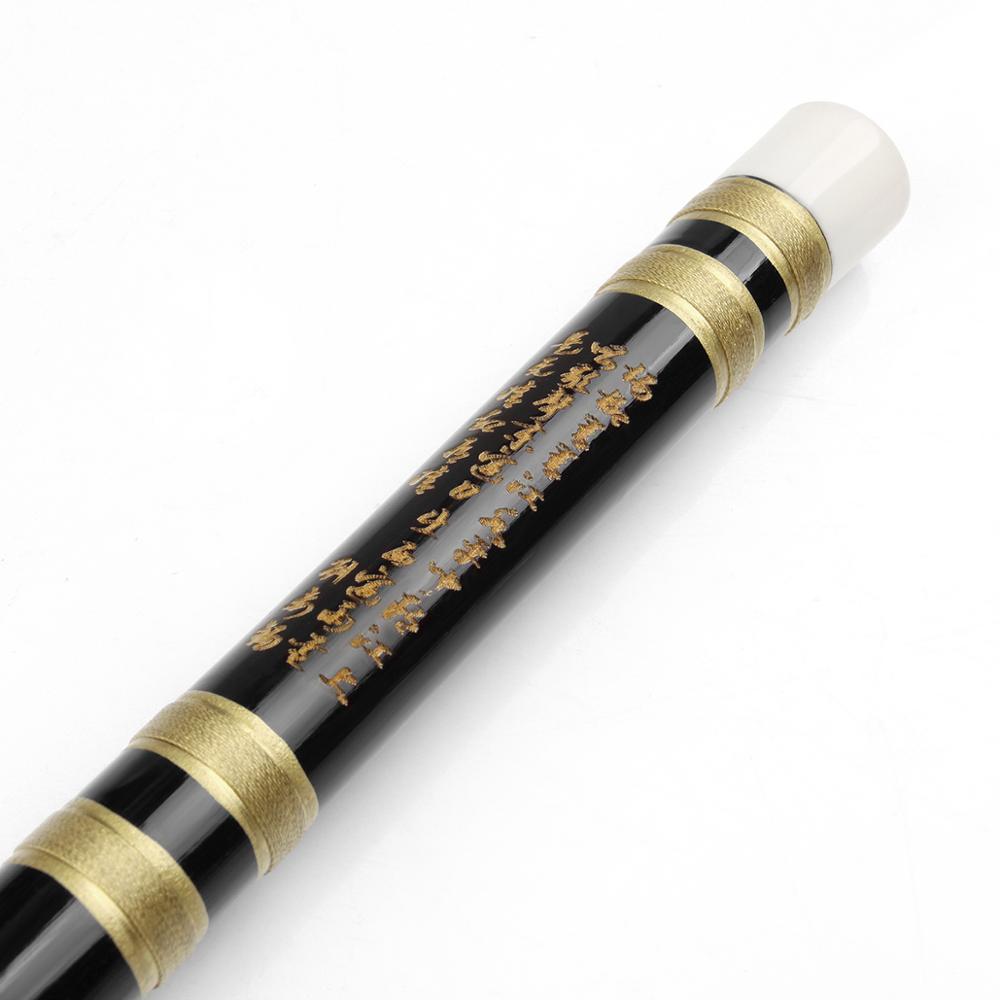 CDEFG Key Black Flute Handmade Bamboo Flute Musical Instrument Flute Dizi with Line also suitable for Beginners