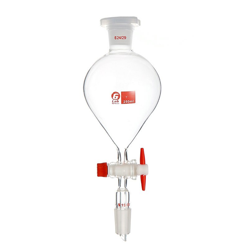 1PCS 60ml to 1000ml Glass Spherical Separator Funnel with PTFE Piston,19# 24# 29# Standard mouth standard plug Dropping Funnel