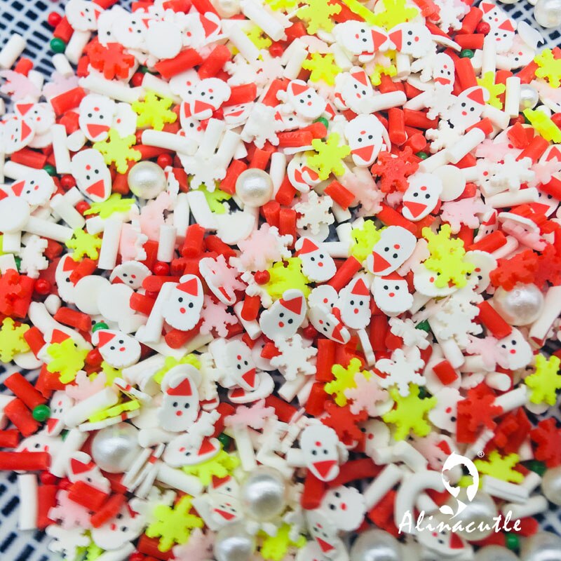 20G Kerst Pinguïn Sneeuwvlok Mix Voor Hars Diy Benodigdheden Nagels Art Polymer Zachte Klei Accessoires Diy Pailletten Plakboek Shakes