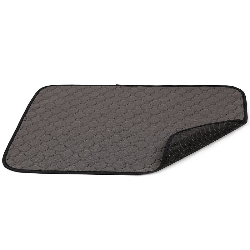 Plaid Hond Bed Mat Waterdicht Training Hond Pee Deken Wasbaar Huisdier Wc Matten Anti-slip Katten Puppy Pee Kruk pad voor Auto Bank: Dark Gray / 67x50cm