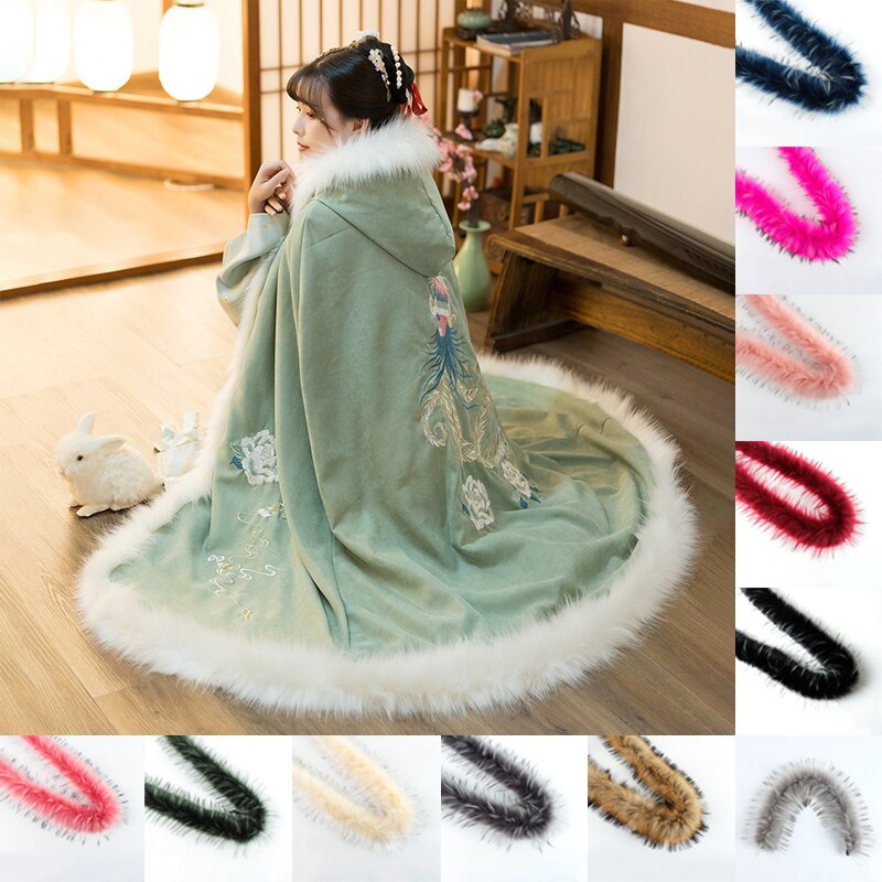 Verdickt Künstliche Kaninchen Fell Trim Kleidung Zubehör Faux Pelz Streifen Für Pullover Mantel Haube Hut DIY Flauschigen Bekleidungs Materialien