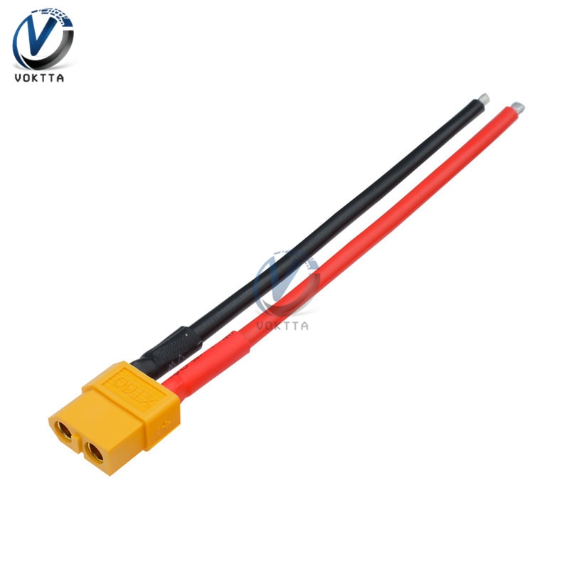 1 Paar XT60 Connector Vrouwelijke/Mannelijke Connector Plug Met Behuizing 10Cm Silicon Draad 14AWG Banana Plug Connector Voor batterij