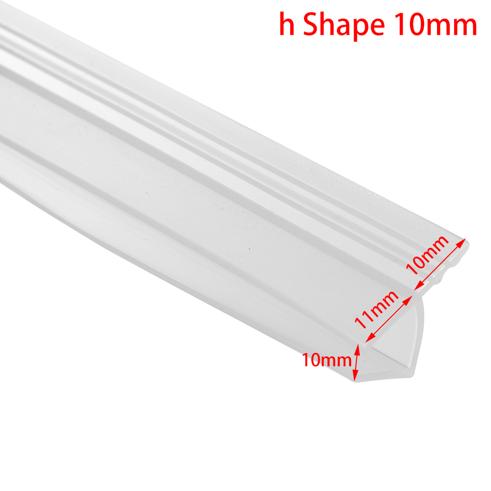 1Pc Zelfklevende Bad Douche Screen Deur Afdichtstrip Bad Douche Screento Seal Kloof Raam Deur Rubber Afdichting: 100cm Rubber h10mm