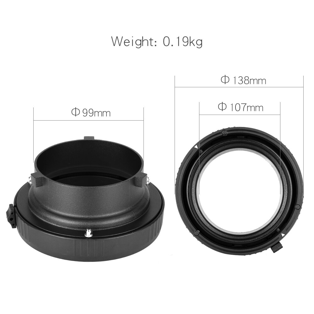 Bowens Naar Elinchrom Mount Verwisselbare Ring Adapter Converter voor Foto Studio Strobe Speedlite