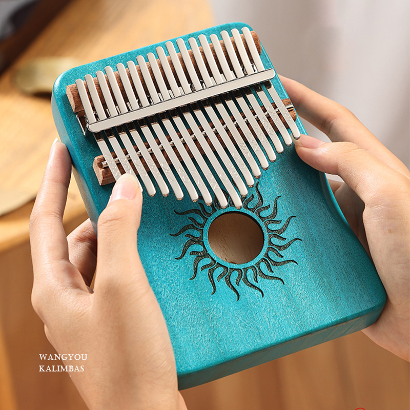 Hluru Kalimba 17 21 teclas Kalimba Piano de dedo madera maciza de arce Kalimba pulgar Piano teclado instrumento Musical Mbira para principiantes