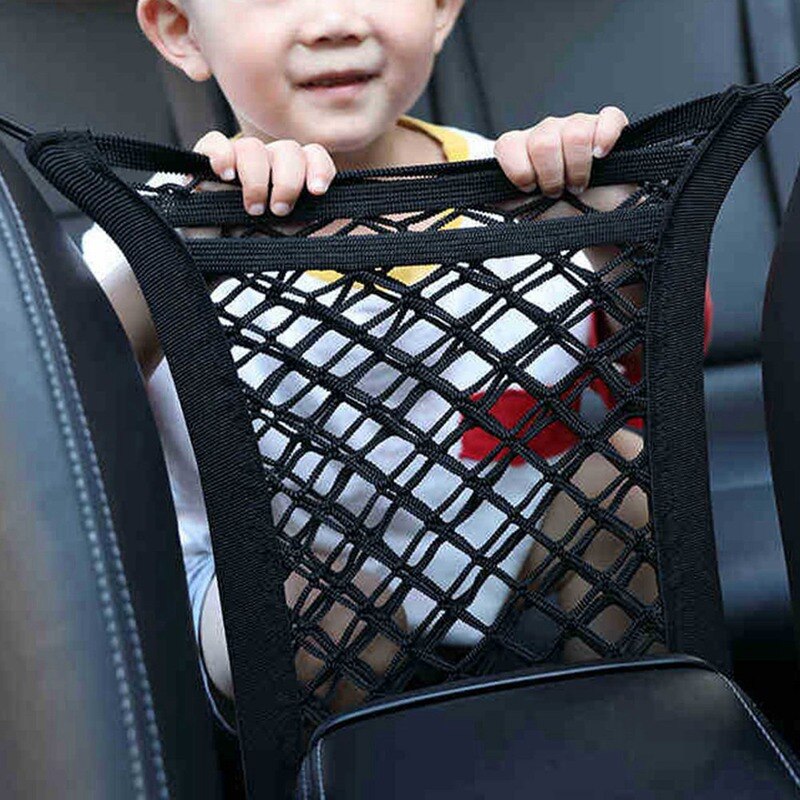 Car Ceiling Storage Net Pocket Universal Car Roof Interior Cargo Net Bag with Zipper Car Trunk Storage Nets Car Accessories: Black2