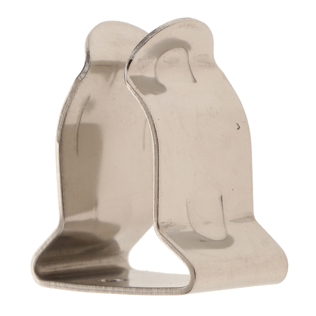 304 Stainless Steel Pole Storage Clip Spring Clamp Holder Bracket For Marine Yachts 5/8 inch to 1 inch Corrosion Resistance