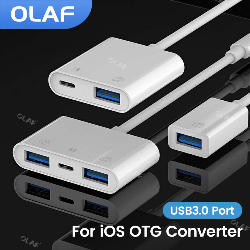Für iPhone Kartenleser Adapter Für iPhone 14 13 12 11 U Disk Kamera Kartenleser Daten Konverter OTG Datenkabel Zubehör
