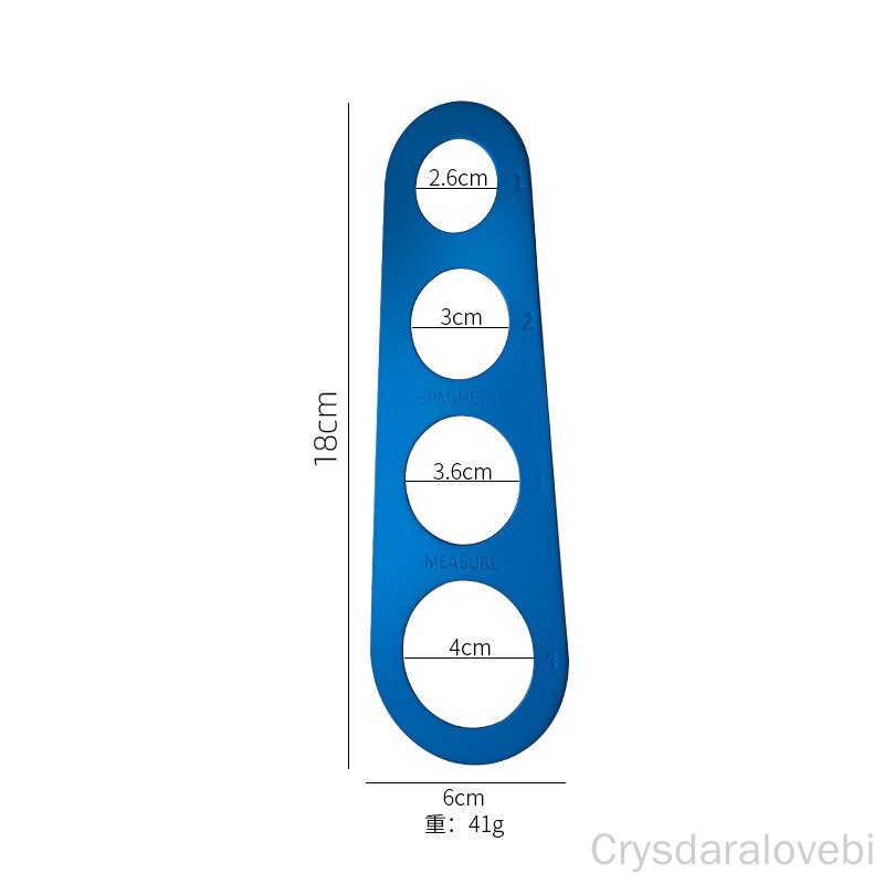 10Pcs Rvs 4 Gat Pasta Heerser Pasta Measurer Pasta... Vicedeal