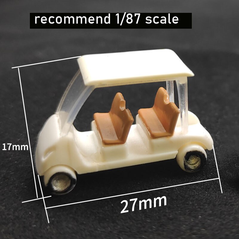 1pc 1/87 HO Scale Model Golf Cart/Railway/Railroad/Train Layout: HO Scale